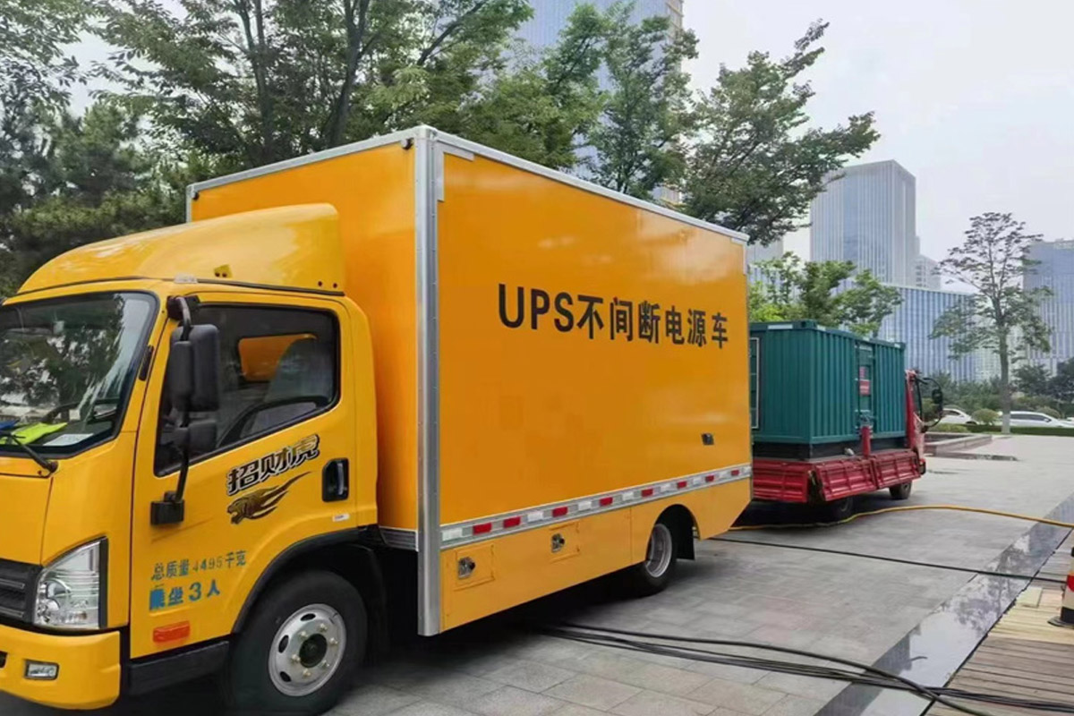 中卫发电机租赁施工现场