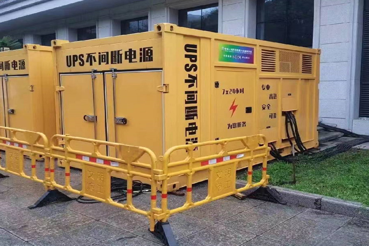 中卫发电机租赁施工现场